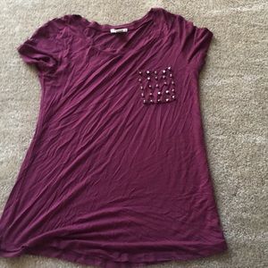 Burgundy shirt